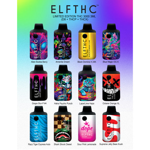 ELF THC LIMITED EDITION DISPOSABLE 3G (5 Count Display Box)