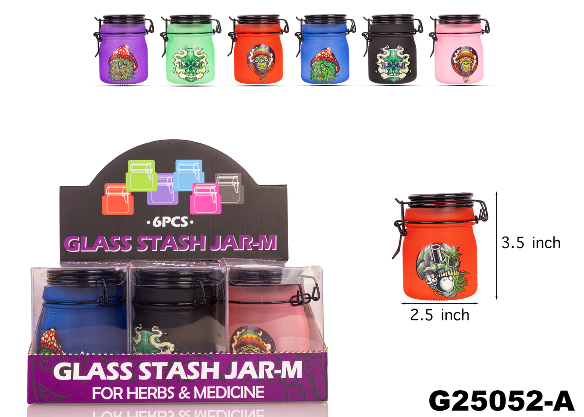 G25052 Glass Jar Display( Doz) -6pcs