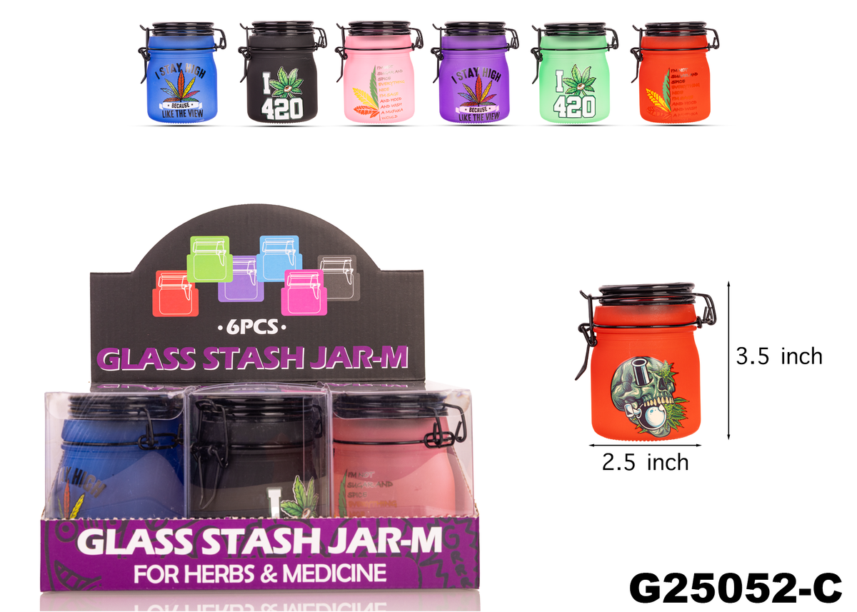 G25052 Glass Jar Display( Doz) -6pcs