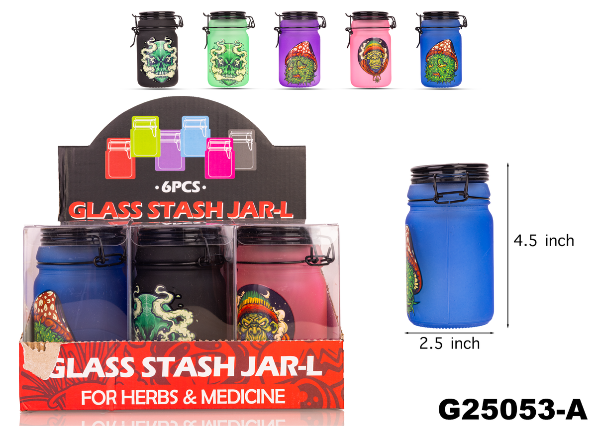 G25053 Glass Jar Display( 6oz) -6pcs