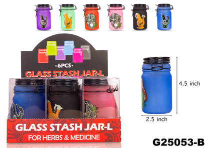 G25053 Glass Jar Display( 6oz) -6pcs