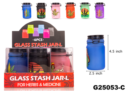G25053 Glass Jar Display( 6oz) -6pcs