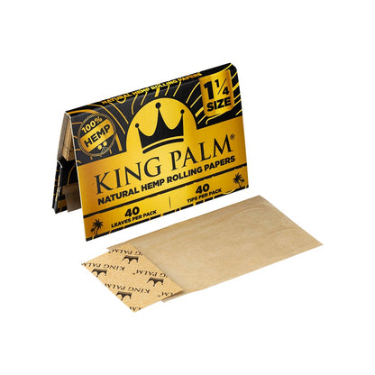 King Palm Hemp Rolling Papers - 1 1/4 Size