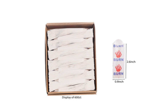 WAX GLASSINE BAGS- BURN