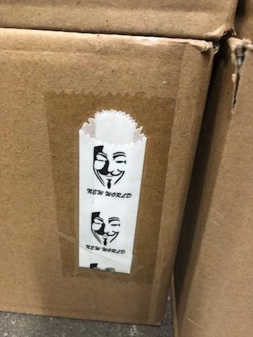 WAX GLASSINE BAGS- NEW WORLD
