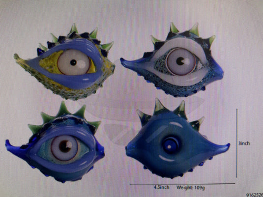 EYE SHELL GLASS HAND PIPE