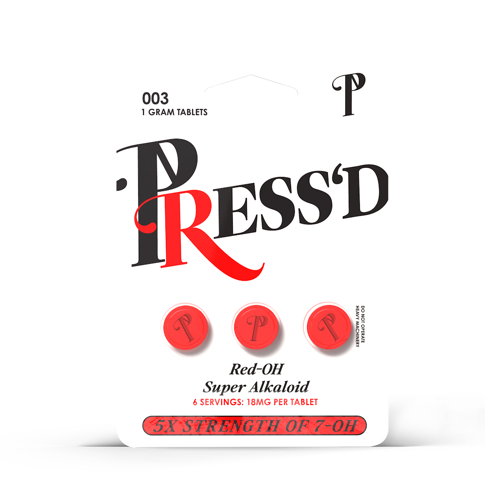 Press’d Red – OH 3 Pack 7-Hydroxy 18mg