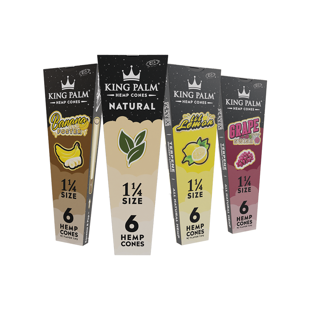 King Palm Hemp Cones - 1 1/4 Size