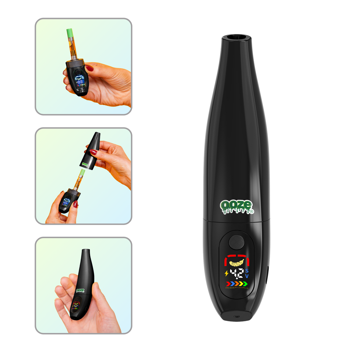 Peel Banana 510 Vape Battery – 400 mAh – Panther Black