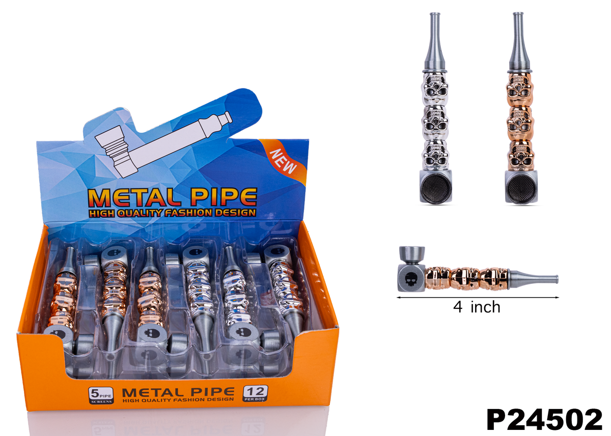 P24502 Metal Pipe - 12pcs