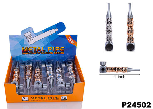 P24502 Metal Pipe - 12pcs