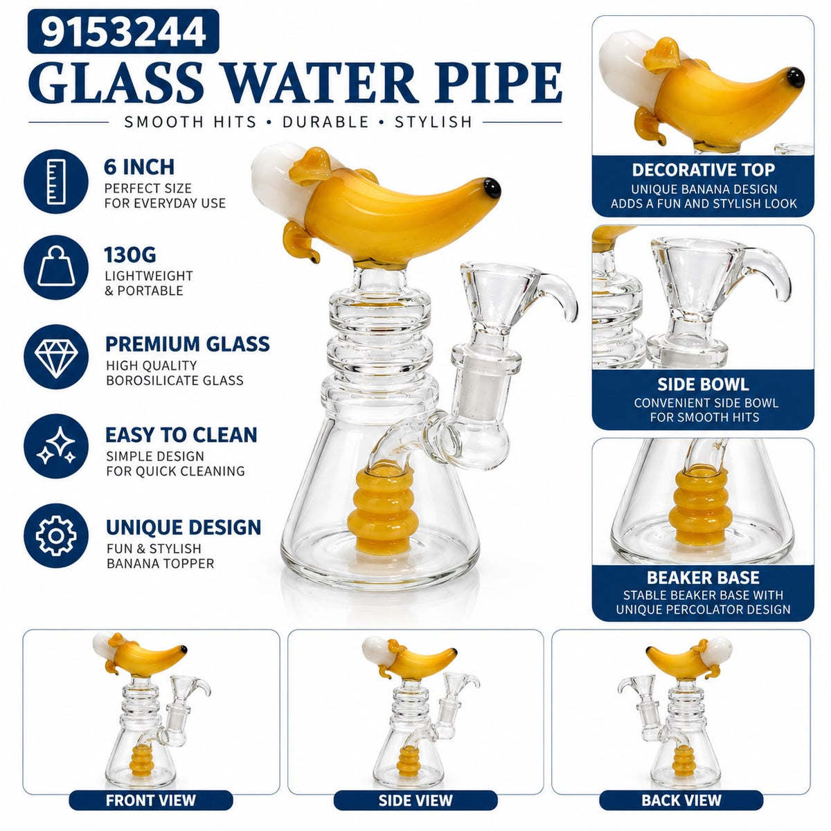 Glass Water Pipe – Style 122