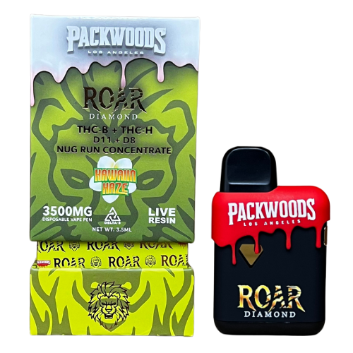 Packwoods x Roar Disposable | 3500mg (5ct Display)