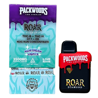 Packwoods x Roar Disposable | 3500mg (5ct Display)