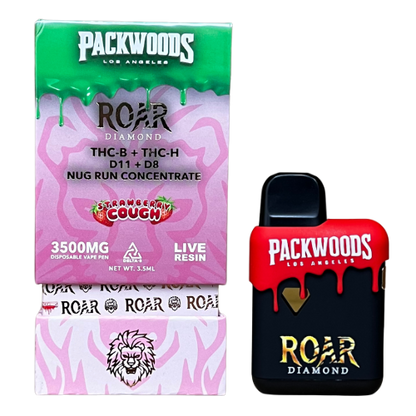 Packwoods x Roar Disposable | 3500mg (5ct Display)