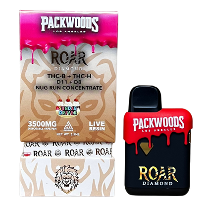 Packwoods x Roar Disposable | 3500mg (5ct Display)