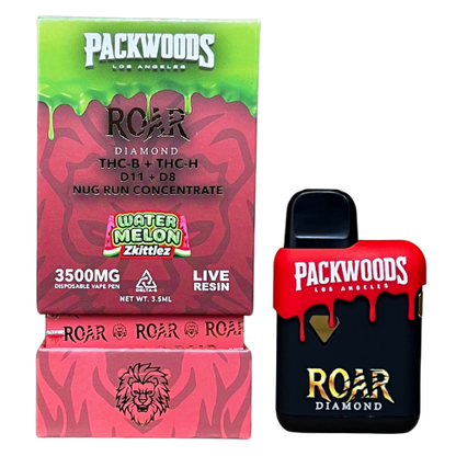Packwoods x Roar Disposable | 3500mg (5ct Display)