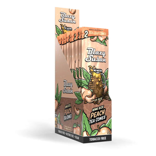 Blazy Susan Peach Tea Cones Full Box