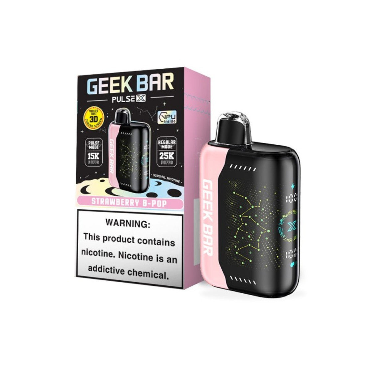 Geek Bar Pulse X 25000 Disposable Vape (5%, 25000 Puffs) - Pack of 5 - image 2