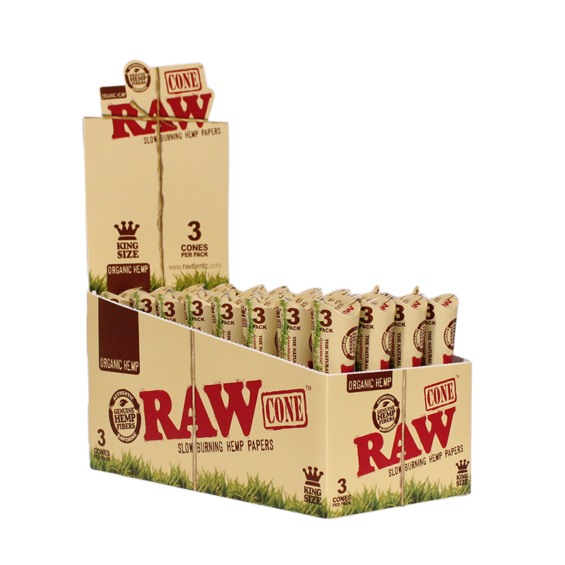 RAW Organic Hemp Kingsize Cones