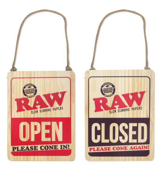 RAW Wooden Welcome Sign