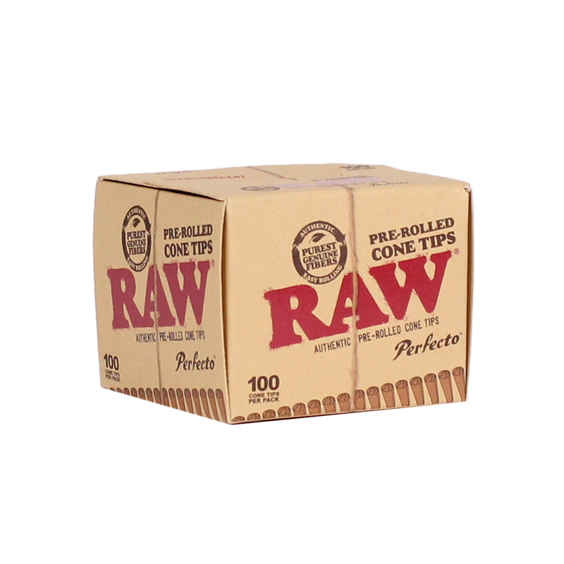RAW Perfecto Pre-Rolled Cone Tips Box