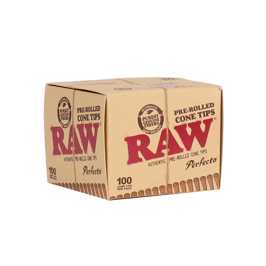 RAW Perfecto Pre-Rolled Cone Tips Box