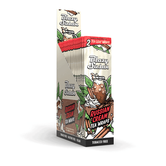 Blazy Susan Russian Cream Tea Leaf Wraps Full Box