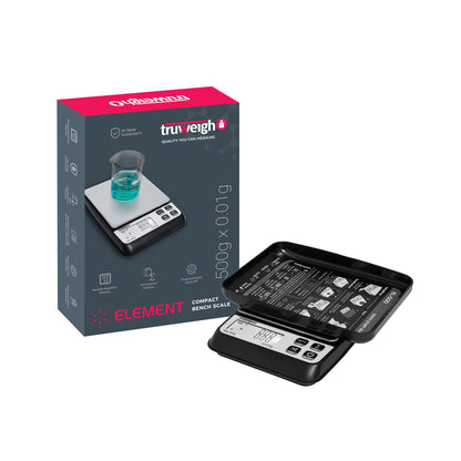 Truweigh Element DIY E-Liquid Scale - 500g x 0.01g - Black