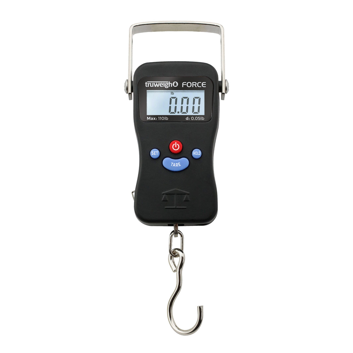 Truweigh Force Digital Hanging Scale - 110lb x 0.05lb - Black