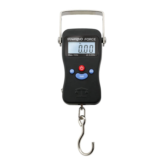 Truweigh Force Digital Hanging Scale - 110lb x 0.05lb - Black