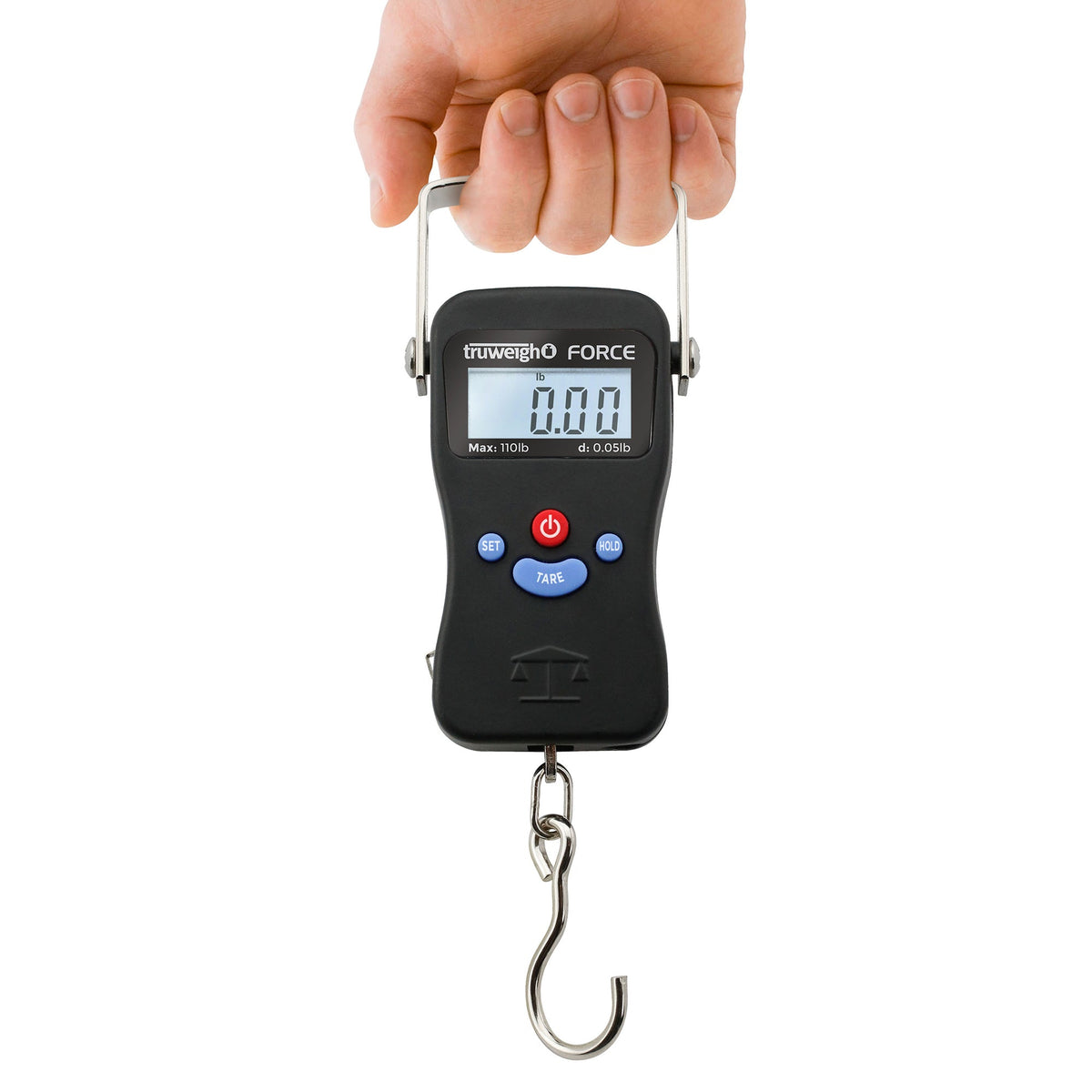 Truweigh Force Digital Hanging Scale - 110lb x 0.05lb - Black