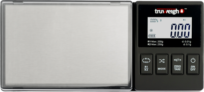 Truweigh REGENT Dual Resolution Mini Scale - 250g/200g x 0.1g/0.01g - Black