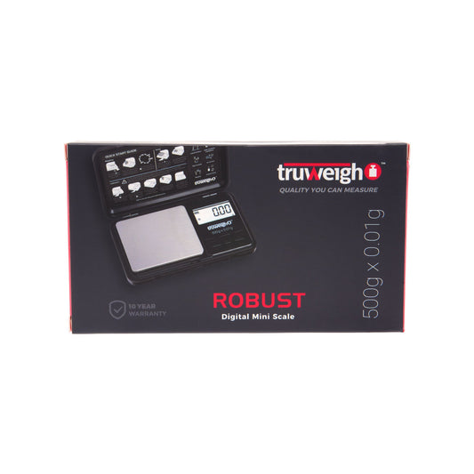 Truweigh Robust Digital Mini Scale – 500g x 0.01g - Black