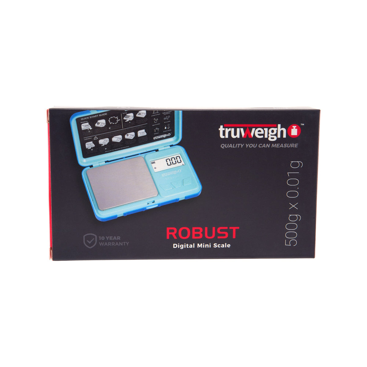 Truweigh Robust Digital Mini Scale – 500g x 0.01g - Blue