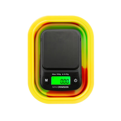 Truweigh Mini Crimson Scale Collapsible Bowl - 100g x 0.01g - Rasta