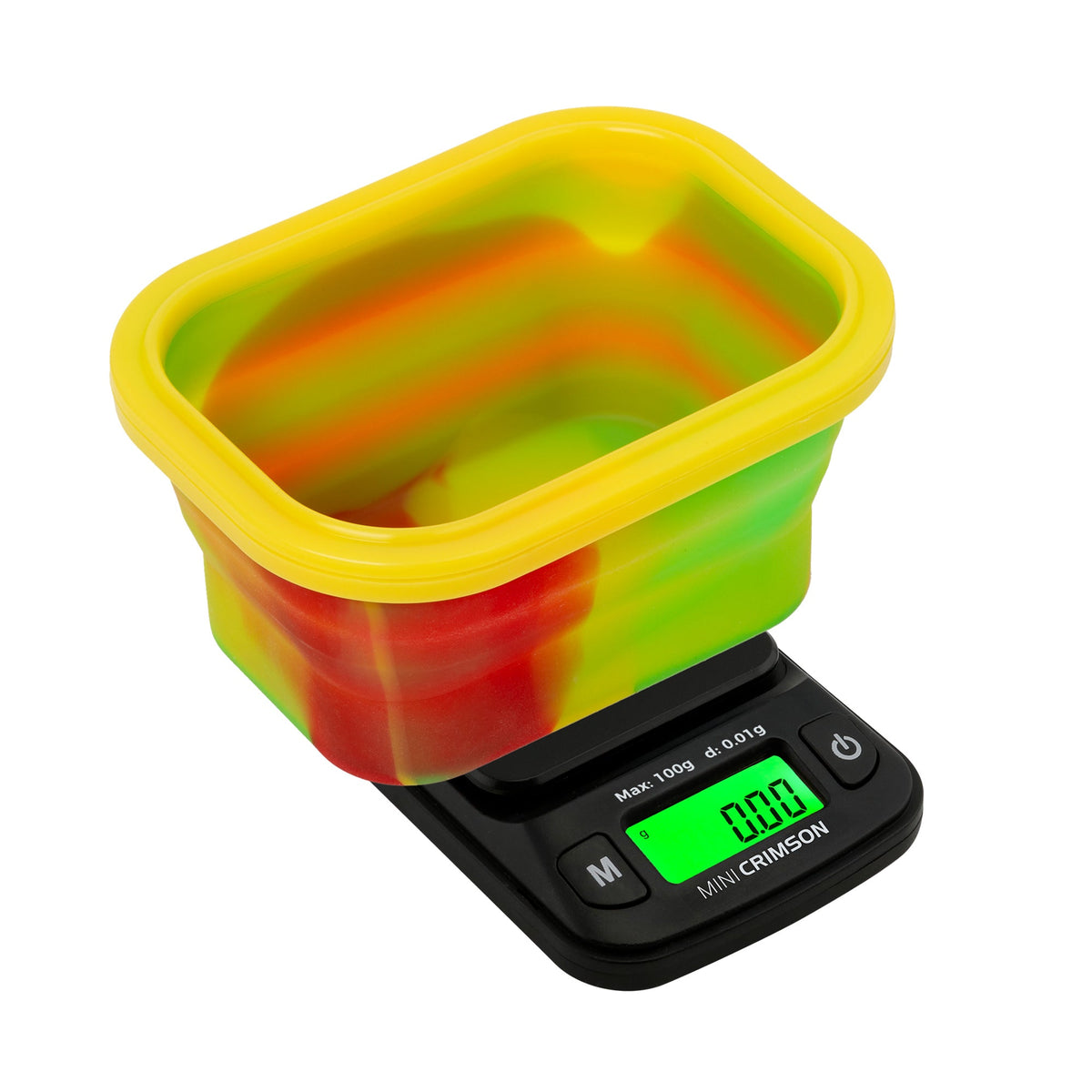 Truweigh Mini Crimson Scale Collapsible Bowl - 100g x 0.01g - Rasta