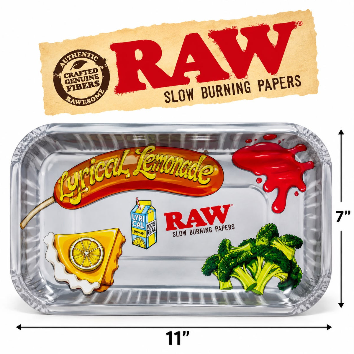 RAW Lyrical Lunch Metal Tray 11x7
