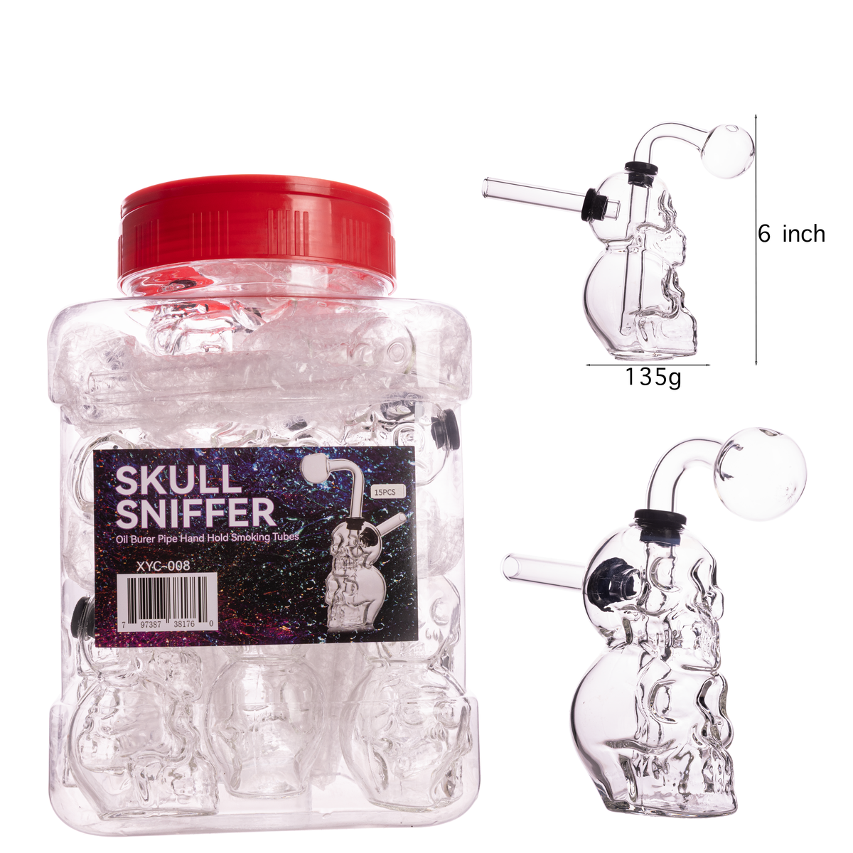 Jar of 15ct Double Skull Oil
