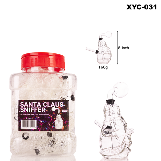 JAR OF 12 Santa Claus OB Glass Water Pipe