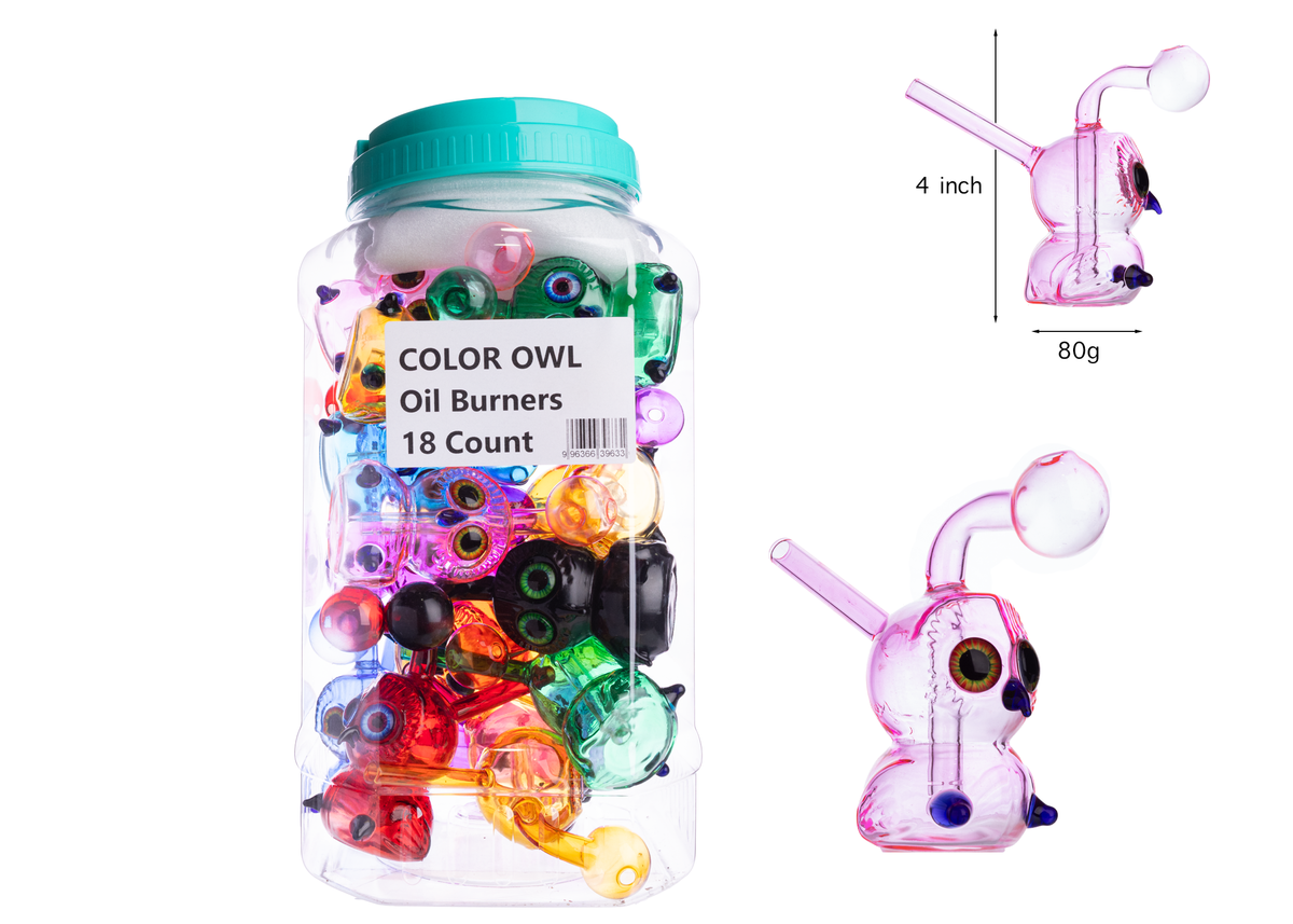 Jar of 18ct / COLOR OWL OB
