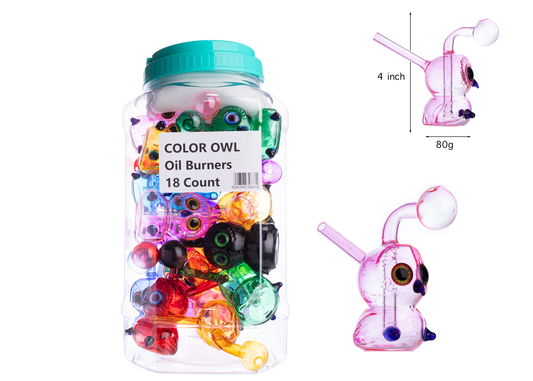 Jar of 18ct / COLOR OWL OB