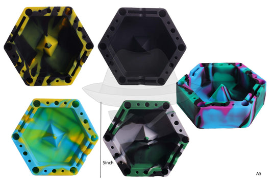 A5 Hexagon Silicone Ashtray