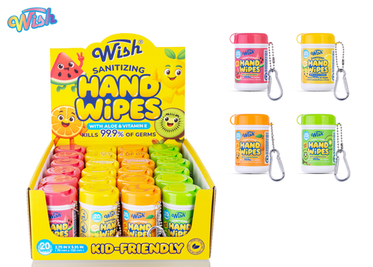 WISH Sanitizing Hand Wipes 24ct
