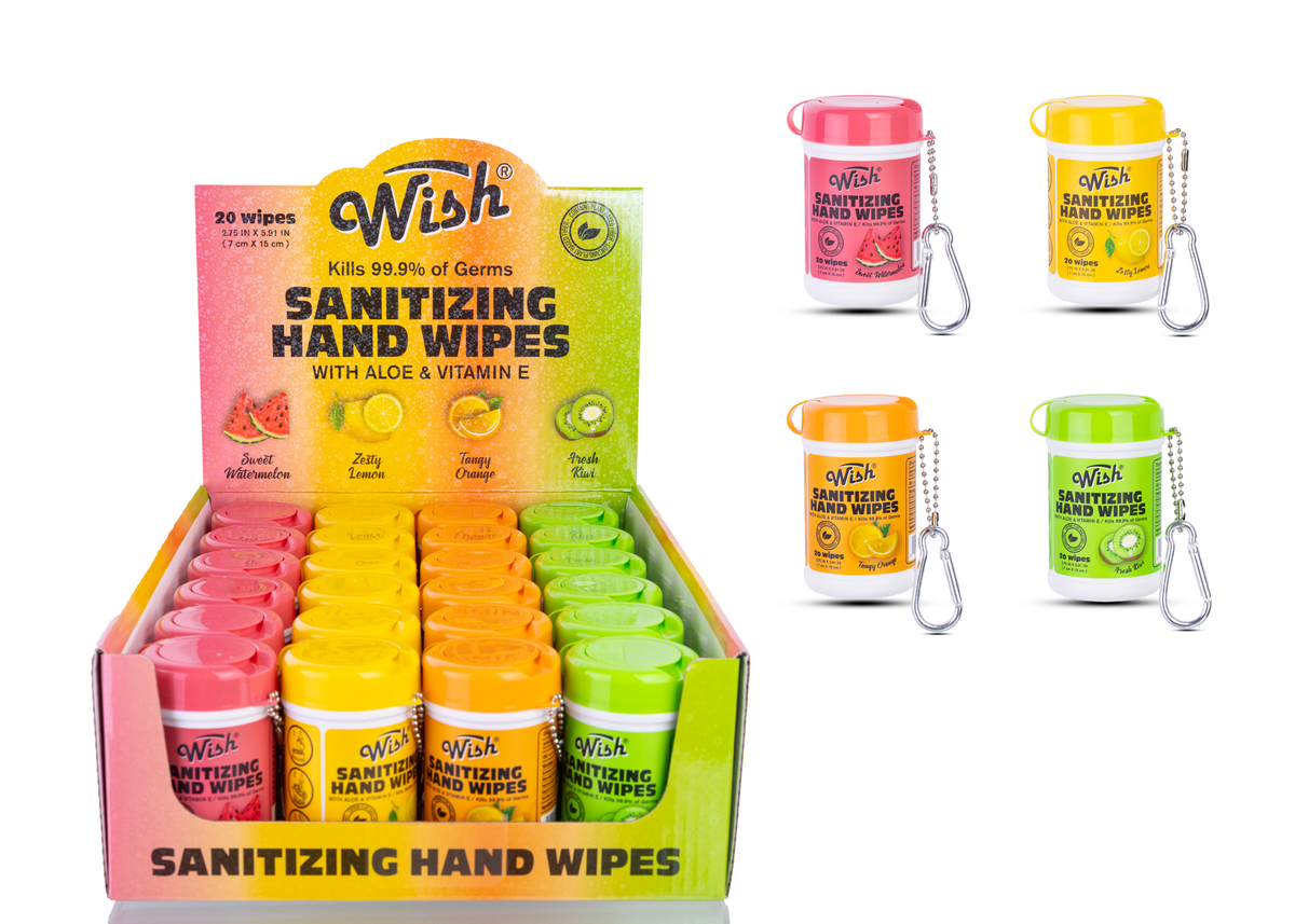 WISH Sanitizing Hand Wipes 24ct