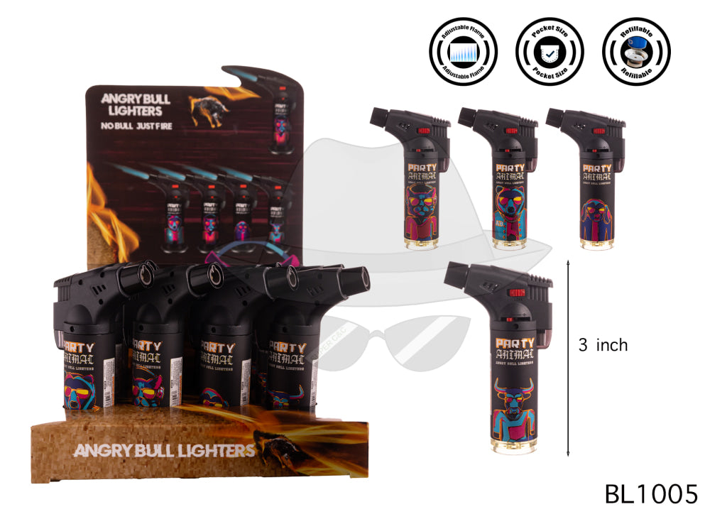 ANGRY BULL BL1005 Torch Lighter 12CT