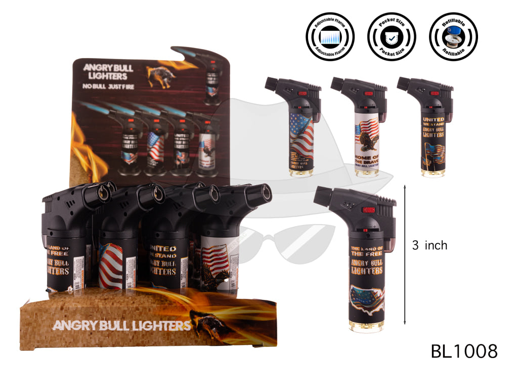 ANGRY BULL BL1008 Torch Lighter 12CT