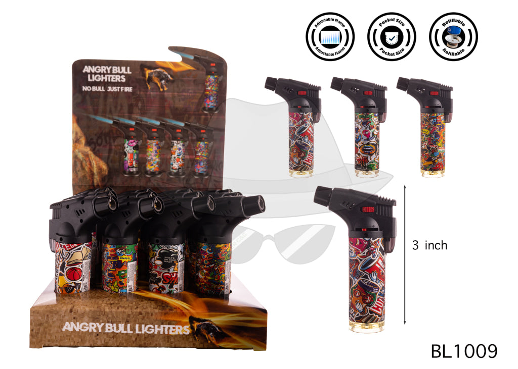 ANGRY BULL BL1009 Torch Lighter 12CT