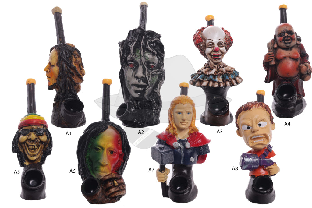 Assorted design Handmade Resin Pipe