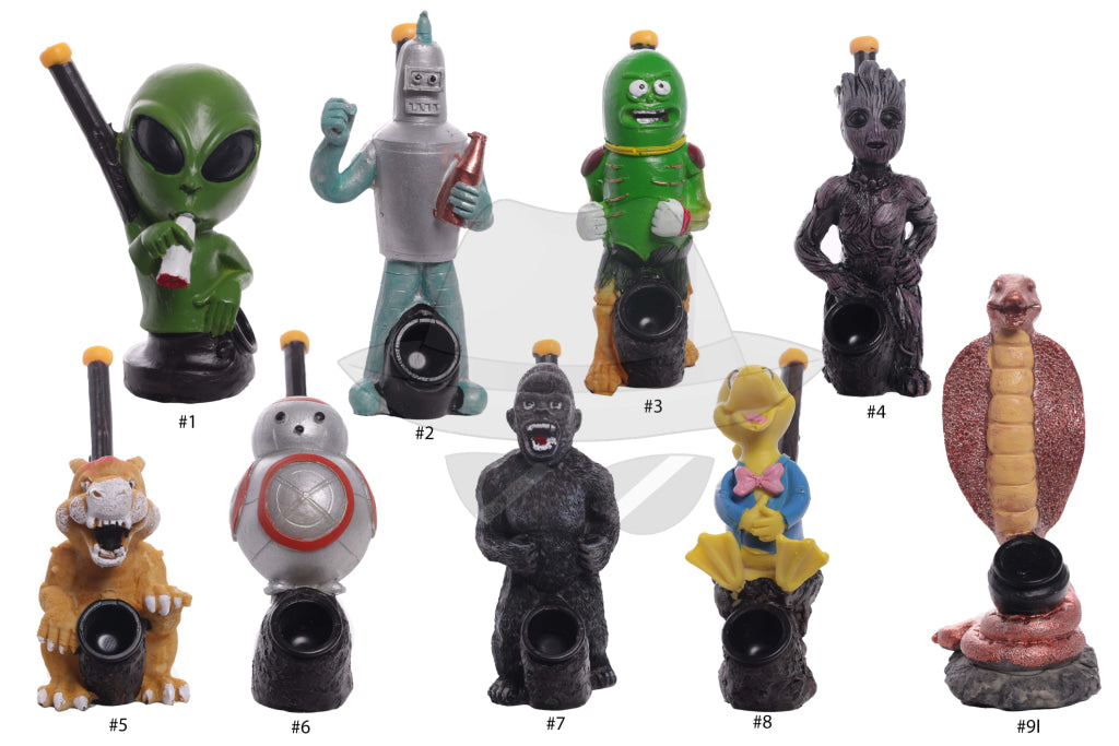 Assorted design Handmade Resin Pipe
